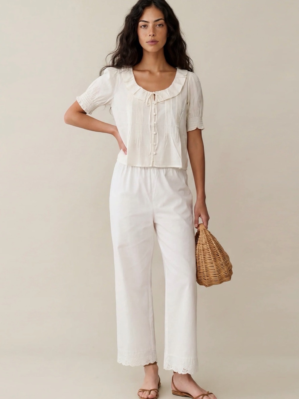 sorella Maysilee Top Cream size M